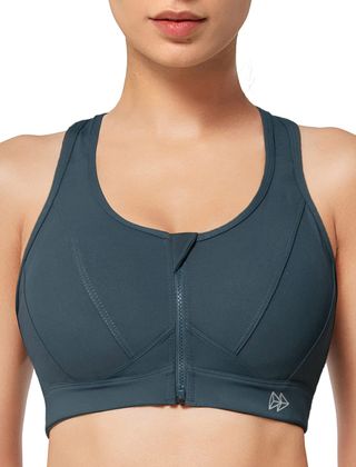 Yvette + Zip Front Sports Bra