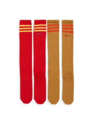 Adidas x Wales Bonner + 2-Pack Logo Fuzzy Knee Socks