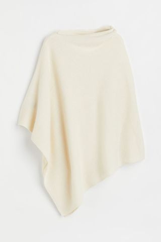 H&M + Fine-Knit Cashmere-Blend Poncho