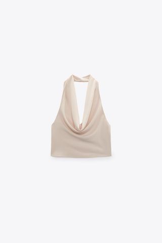 Zara + Fluid Neckline Top