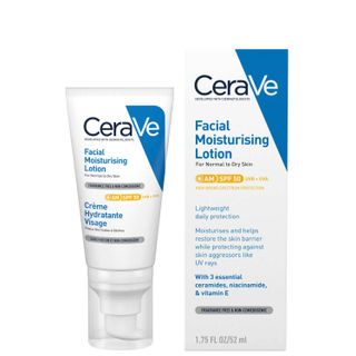 Cerave + Am Facial Moisturising Lotion SPF 50 for Normal to Dry Skin