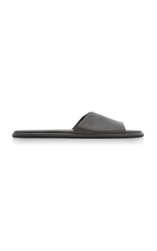 The Row + Canal Leather Slippers