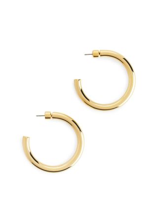 Arket + Gold-Plated Hoop Earrings