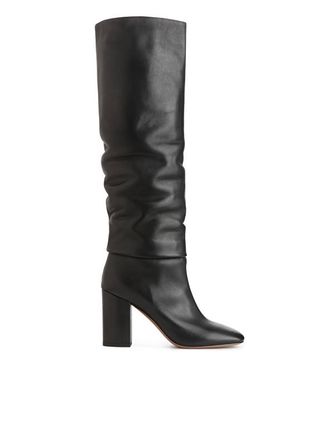 Arket + Slouchy Leather Boots