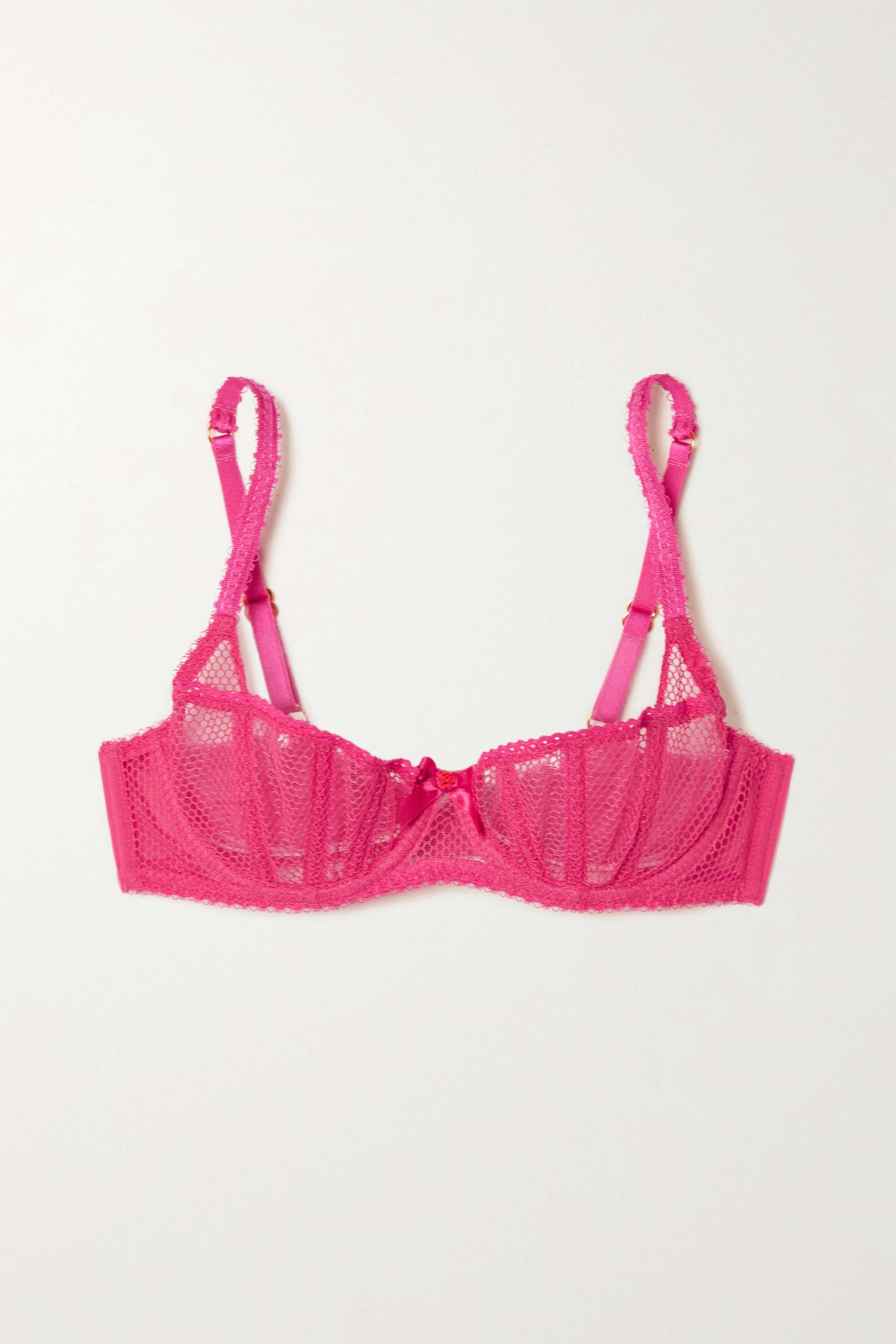 Agent Provocateur + Raiven Fishnet Underwired Balconette Bra