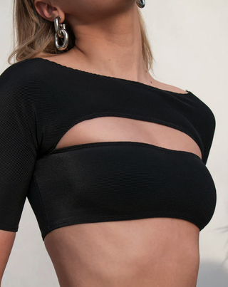 Styleguise + Ribbed Cut Out Top