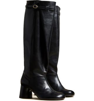 Khaite + Admiral Belted Knee High Boots