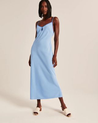 Abercrombie and Fitch + Keyhole Slip Maxi Dress