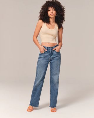 Abercrombie & Fitch + Low Rise 90s Baggy Jeans