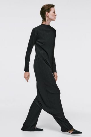 Massimo Dutti + Long Pleated Dress