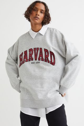 H&M + Printed Sweatshirt
