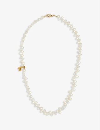 Alighieri + La Calliope 24ct Gold-Plated Pearl Necklace