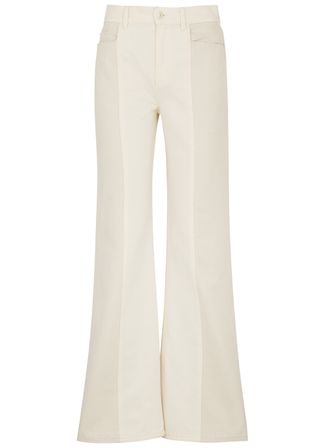 Wandler + Daisy Two-Tone Flared Jeans