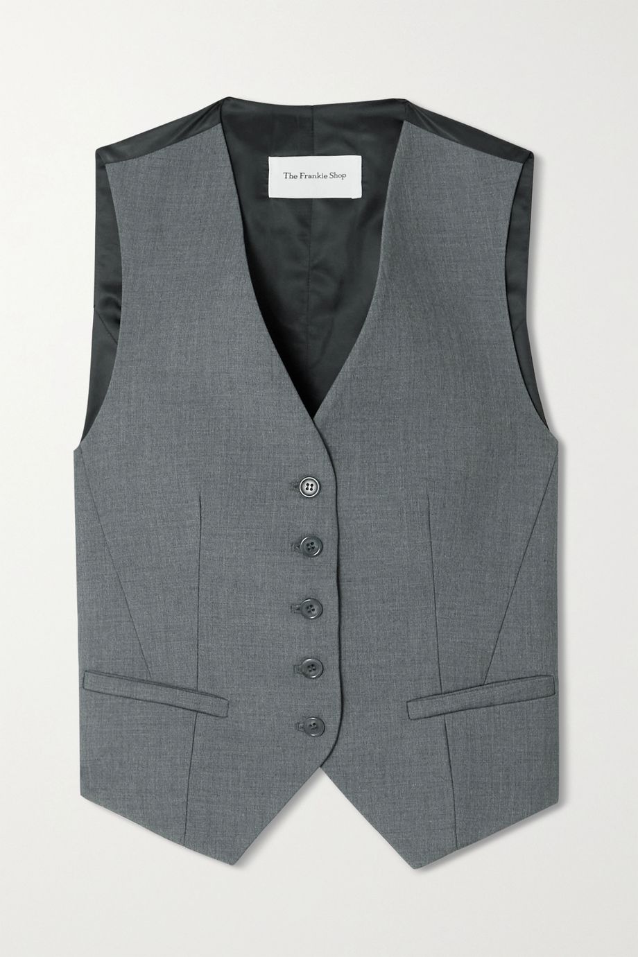 The Frankie Shop + Gelso Grain de Poudre and Satin Vest