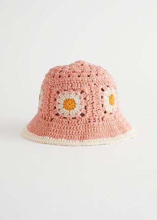 & Other Stories + Knitted Floral Bucket Hat