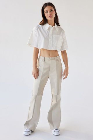 UO + Christy Faux Leather Colorblock Pants