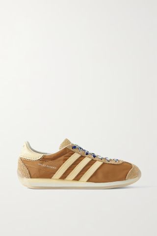 Adidas x Wales Bonner + Suede and Leather-Trimmed Shell Sneakers