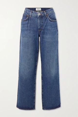 Agolde + Fusion Low-Rise Organic Straight-Leg Jeans