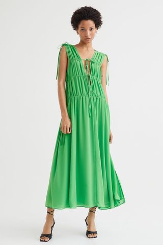 H&M + Long Chiffon Dress