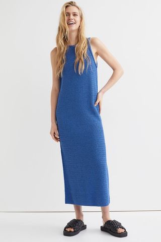 H&M + Knitted Silk-Blend Dress