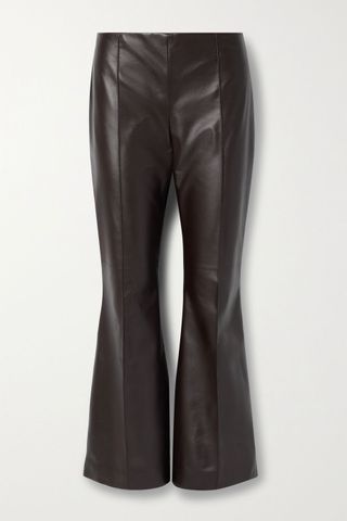 The Row + Beck Leather Flared Pants