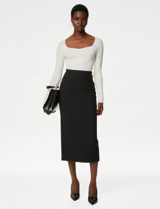 M&S Collection + Midaxi Column Skirt