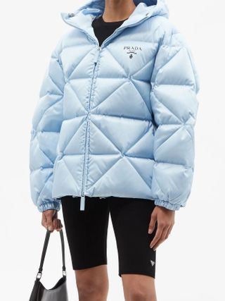 Prada + Hooded Quilted Down Re-Nylon Jacket