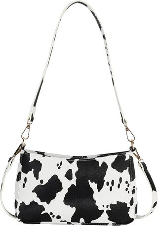 Liaoli + Cow-Print Shoulder Bag
