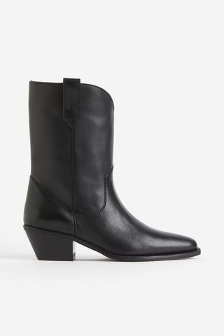 H&M + Cowboy Leather Boots