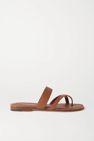 Manolo Blahnik + Susa Leather Sandals