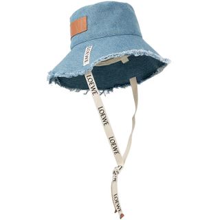 Loewe x Paula's Ibiza + Distressed Denim Bucket Hat