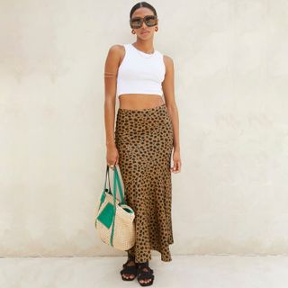 Never Fully Dressed + Leopard Maxi Mya Skirt