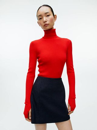 Arket + Wool Mini Skirt