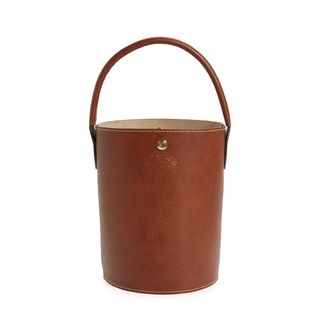 Longchamp + Épure Leather Bucket Bag