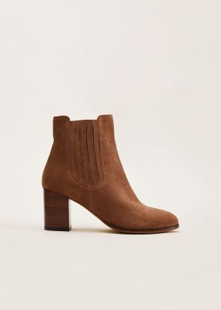 Phase Eight + Camila Tan Suede Ankle Boots