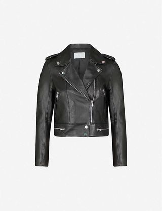 Sandro + Leather Jacket