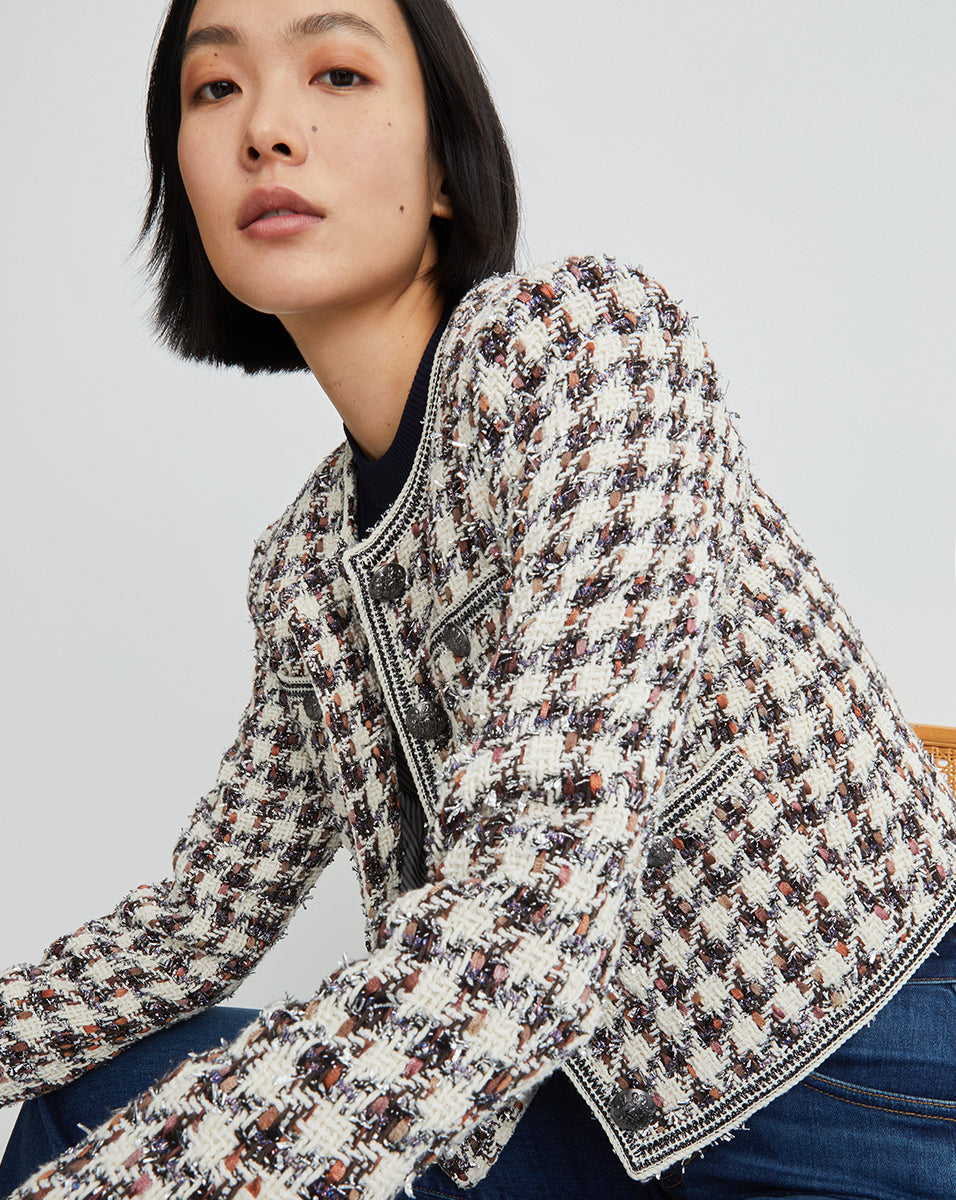Veronica Beard + Citrane Houndstooth Jacket