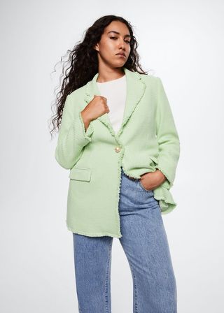 Mango + Tweed Suit Jacket