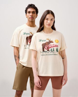Roots + Canada's Largest T-Shirt