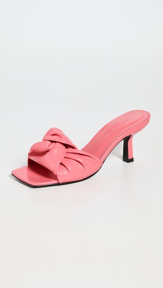 By Far + Lana Venus Gloss Leather Sandals