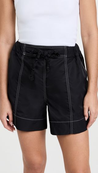 Ganni + Outerwear Nylon Shorts