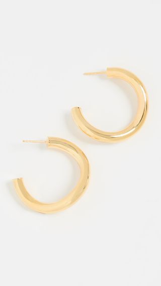 Adina's Jewels + Bent Tube Hoop Earrings