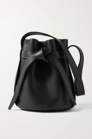 The Row + Mini Leo Leather Bucket Bag