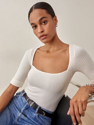 Reformation + Leanne Knit Top