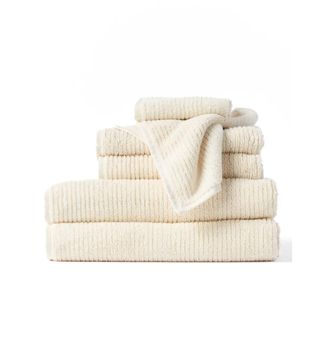 Coyuchi + Temescal 6-Piece Organic Cotton Bath Towel, Hand Towel & Washcloth Set