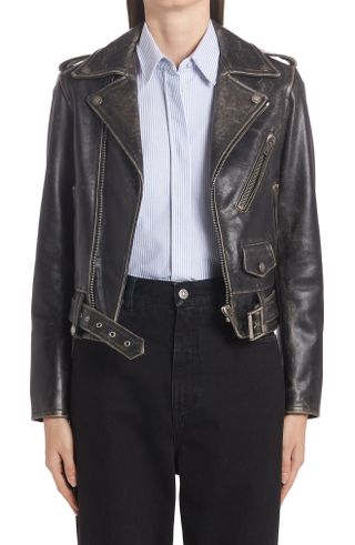 Golden Goose + Chiodo Destiny Leather Moto Jacket