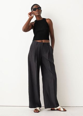 & Other Stories + Wide Silk Trousers