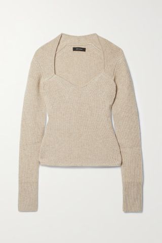 Isabel Marant + Bailey Ribbed Wool and Cashmere-Blend Sweater
