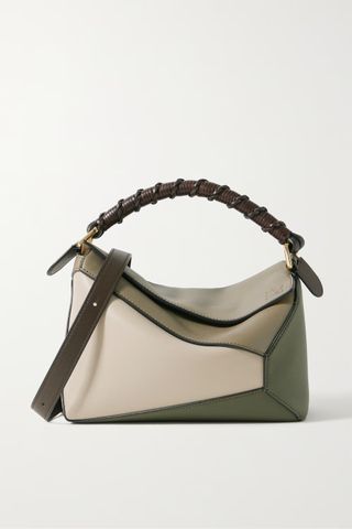 Loewe + Puzzle Edge Small Textured-Leather Shoulder Bag