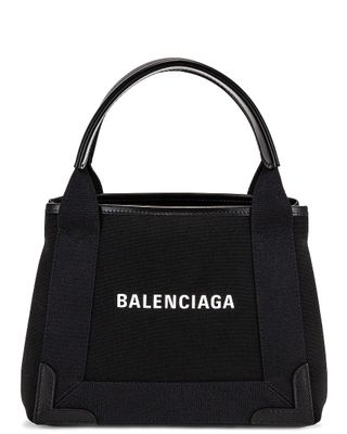 Balenciaga + XS Navy Cabas Tote Bag
